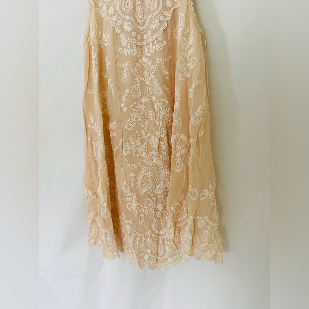 NWT $129 ZARA CONTRAST EMBROIDERED DRESS ZW COLLECTION XS - Picture 8 of 12
